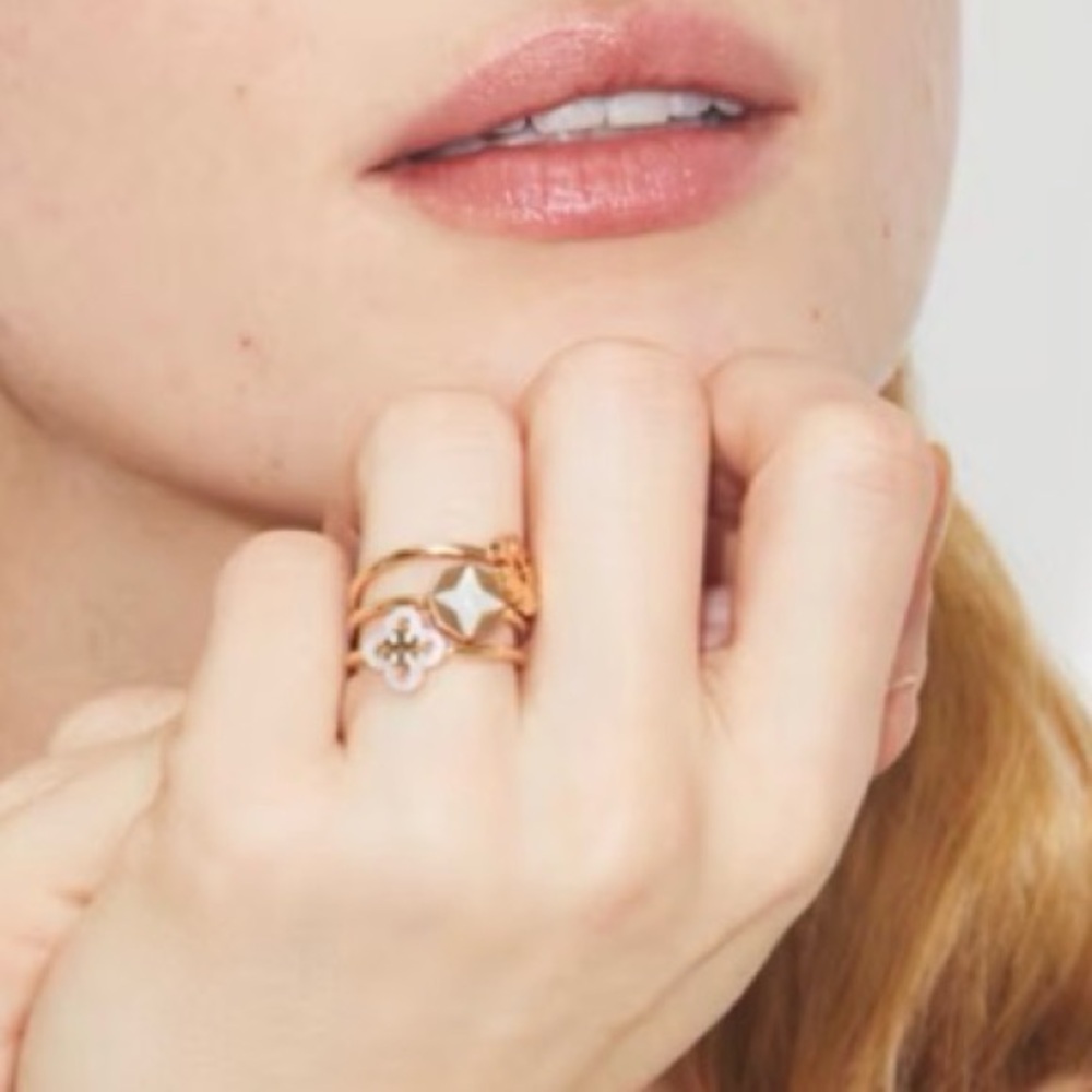 Tory Burch FORGET ME NOT STACKING RING SET - Picture 2 of 4